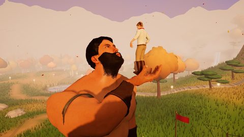 Darius lifts Finn up to his face