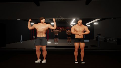Tex and Dominic in a posedown at Iron Haven
